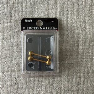 Gold Barbell Piercing Jewelry